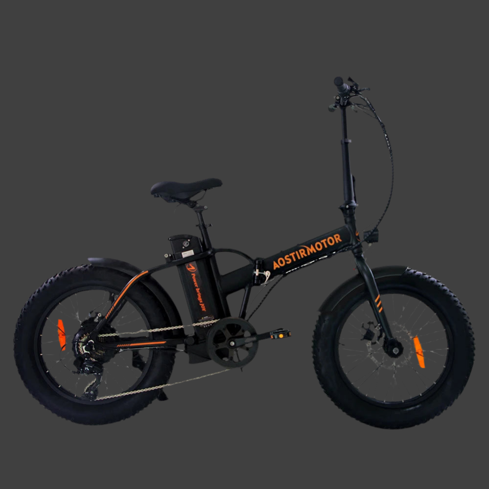 A20 Folding Ebike 500W Electric Mountain Bike 20Inch 4.0 Fat 36V 13Ah Removable Battery Beach Bicycle for Adult